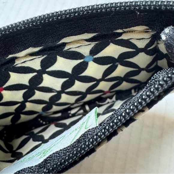 Vera Bradley Barcelona Pattern Zipper ID Key Ring Change Purse - Picture 4 of 6